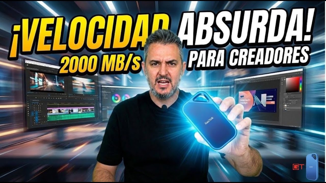 ¡VELOCIDAD ABSURDA! 🚀 Probamos el SSD más RÁPIDO para Creadores (SanDisk Creator Pro)