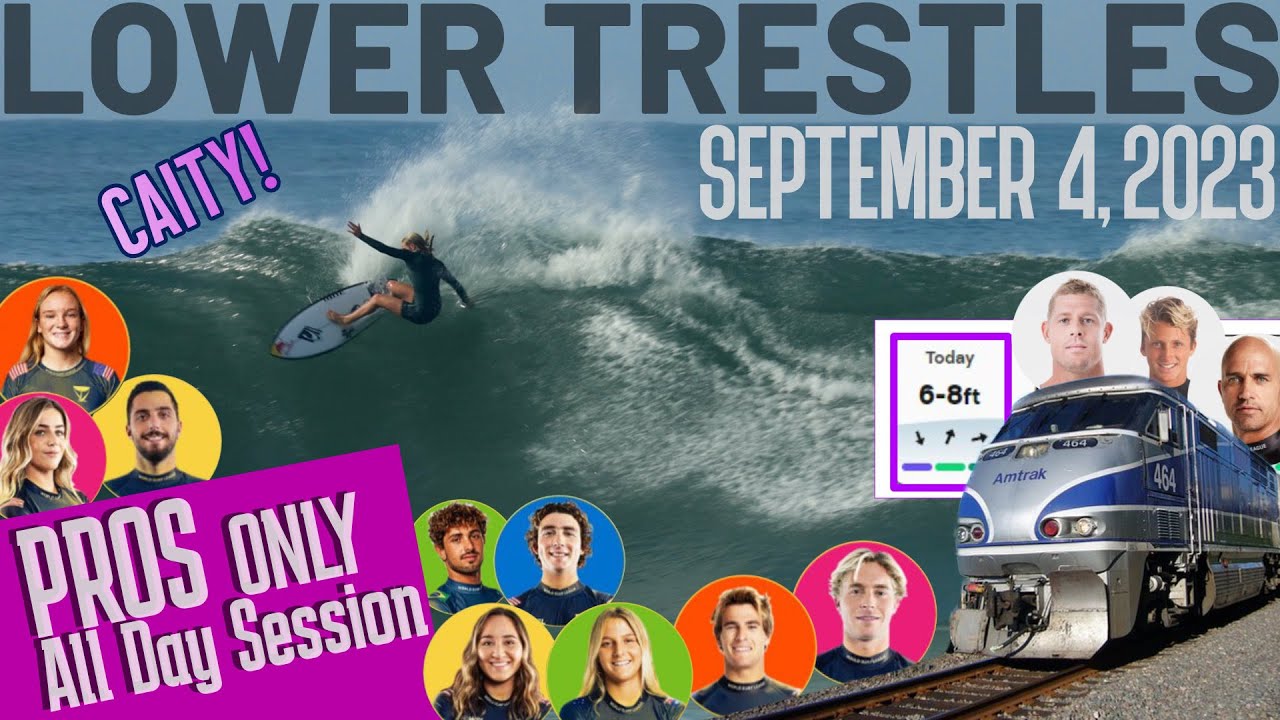 WSL Finals 2023 Warm up session - Lower Trestles September 4, 2023 (with BONUS Sept. 5 coverage!)