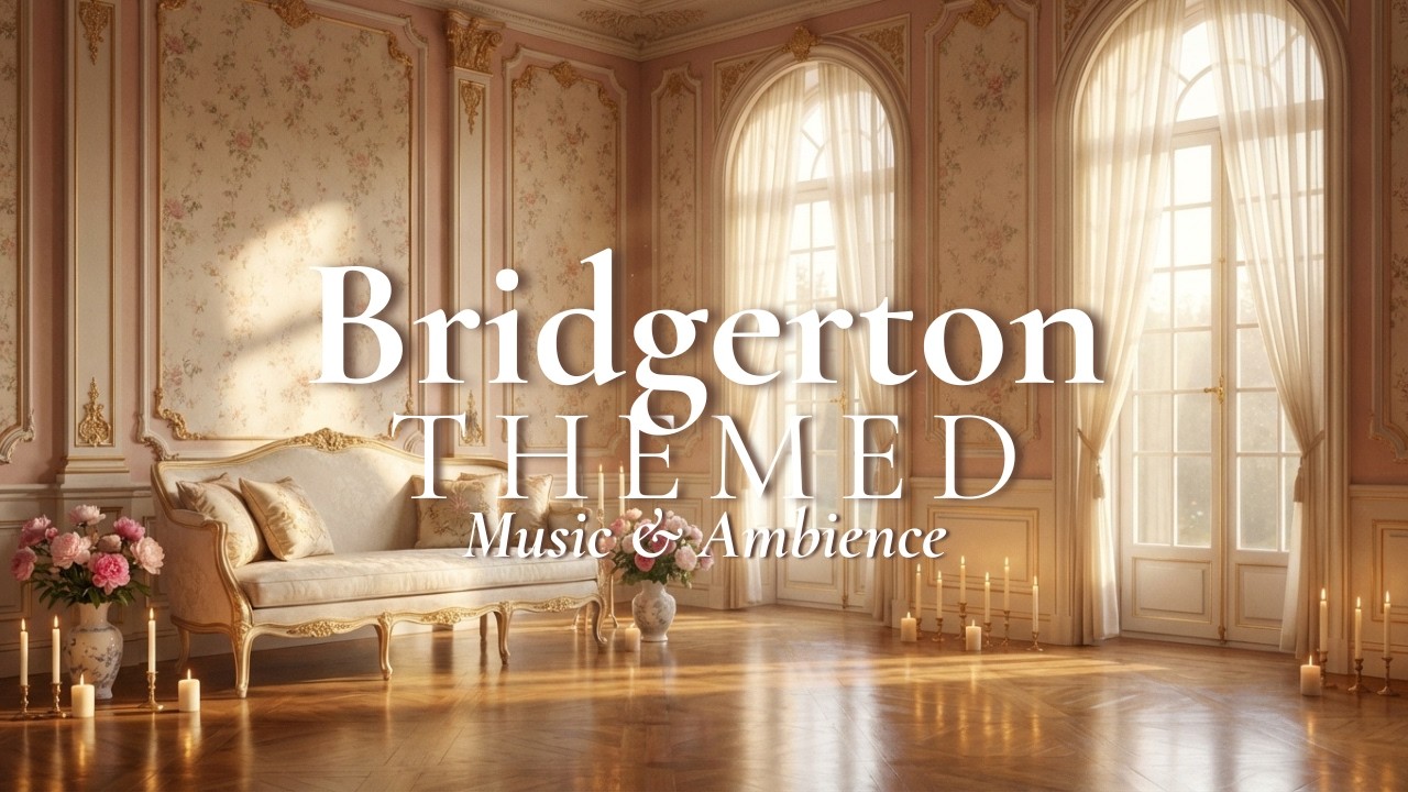 Romantic Bridgerton Themed Ambience w/ Music | for Reading, Studying or Painting