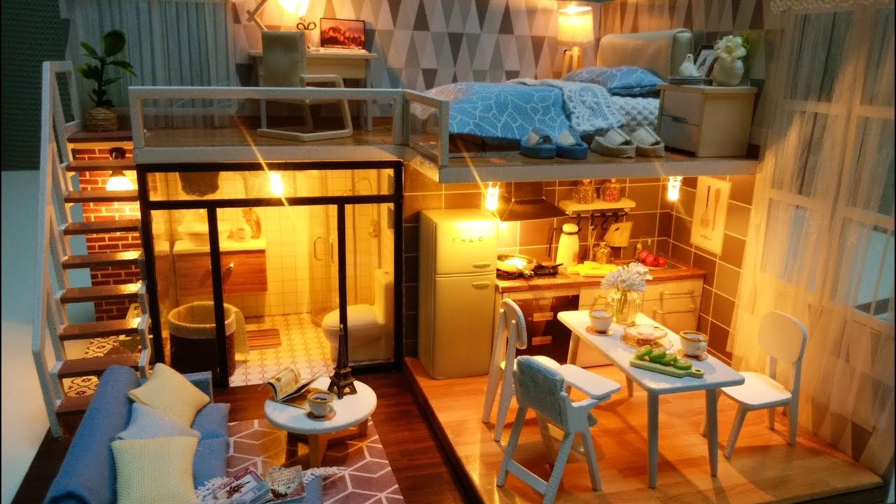 DIY Miniature  Dollhouse「Blue times」ドールハウスキット「ブルータイムス」