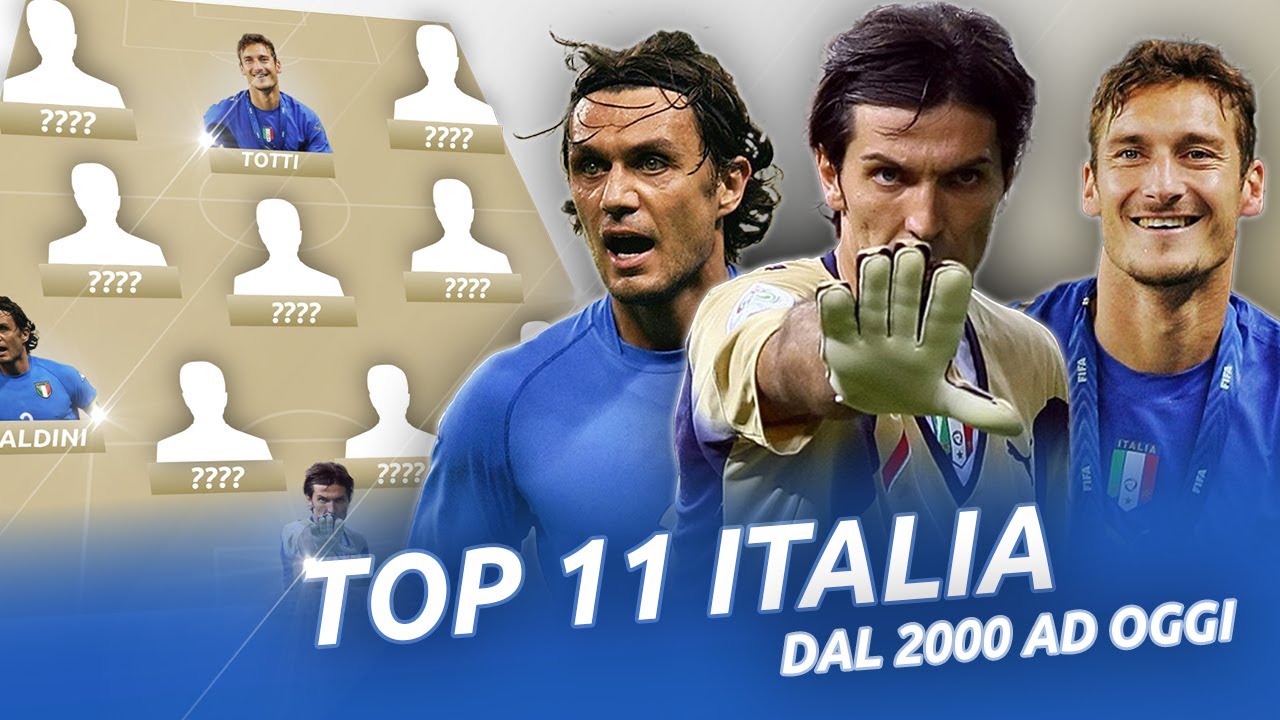 Top 11 Italia dal 2000 ad oggi - LE TOP 11 DEL MILLENNIO | Fabio Caressa