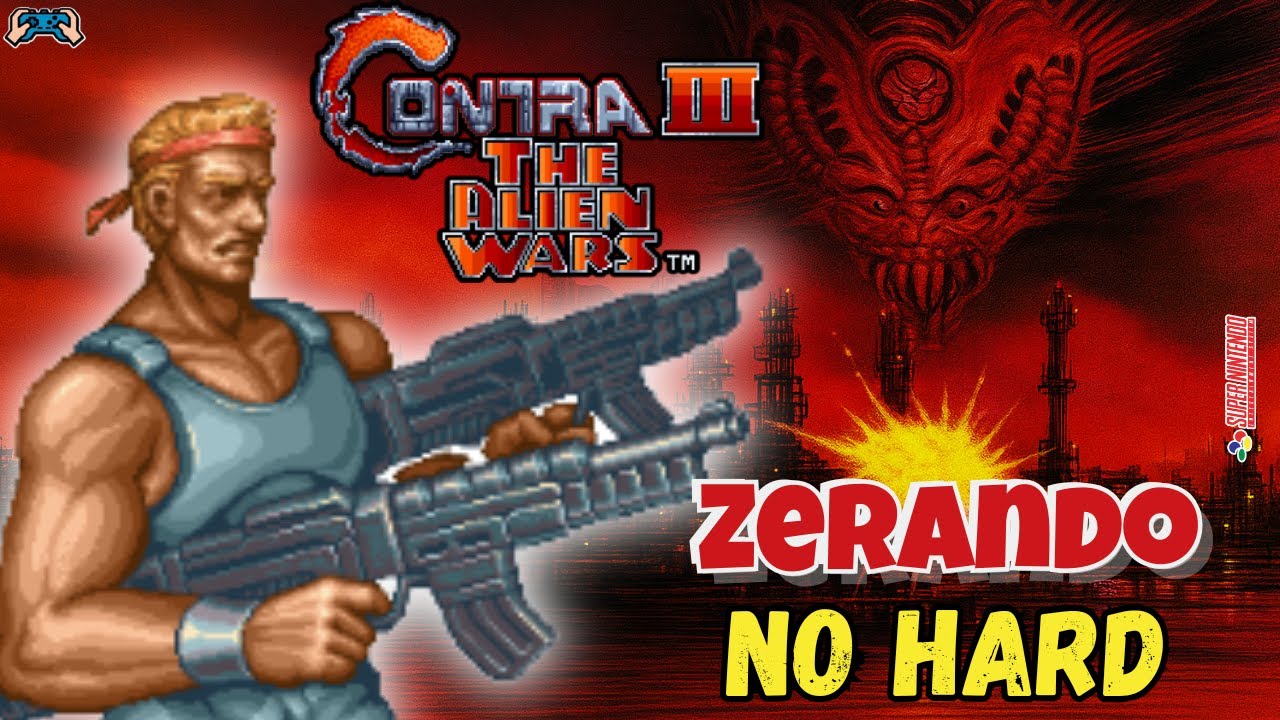 Zerei CONTRA III no HARD! Final Verdadeiro do SNES!