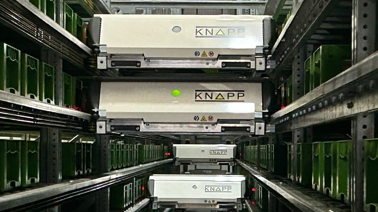 Automatic Storaging System from Knapp with 40 Shuttles, available 2023