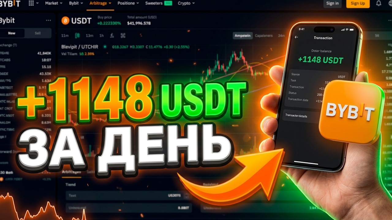 🚀Арбитраж криптовалюты через ИИ агента на Bybit сделал +1148 USDT ОБЗОР ИИ трейдинга +15% за день