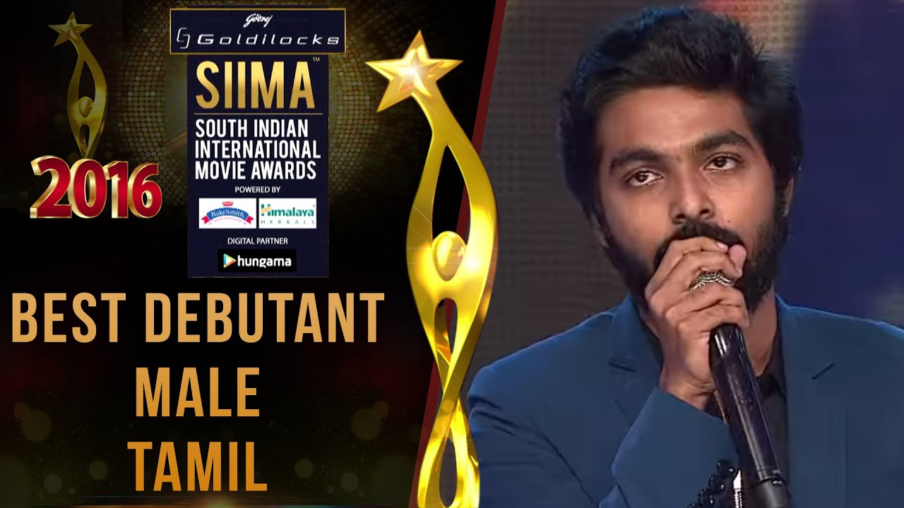 SIIMA 2016 Best Debutant Male Tamil | GV Prakash - Darling