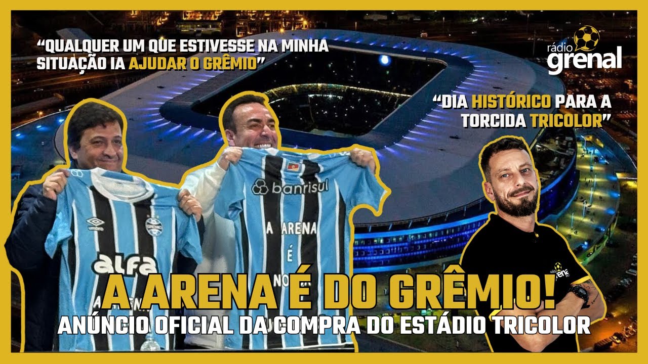 ARENA É DO GRÊMIO! | MARCELO MARQUES ANUNICA A COMPRA E A DOAÇÃO DA ARENA PARA O TRICOLOR