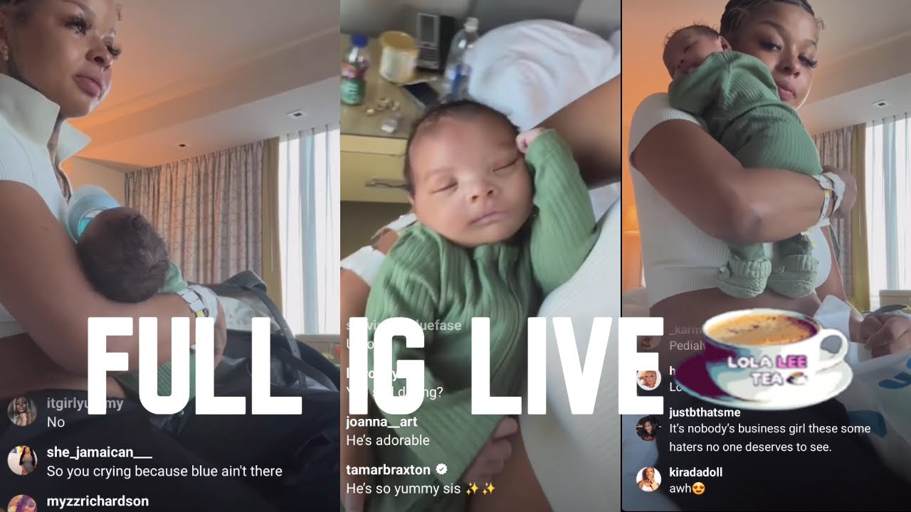 Chrisean goes LIVE before newborn Junior gets his surgery! 10.02.2023