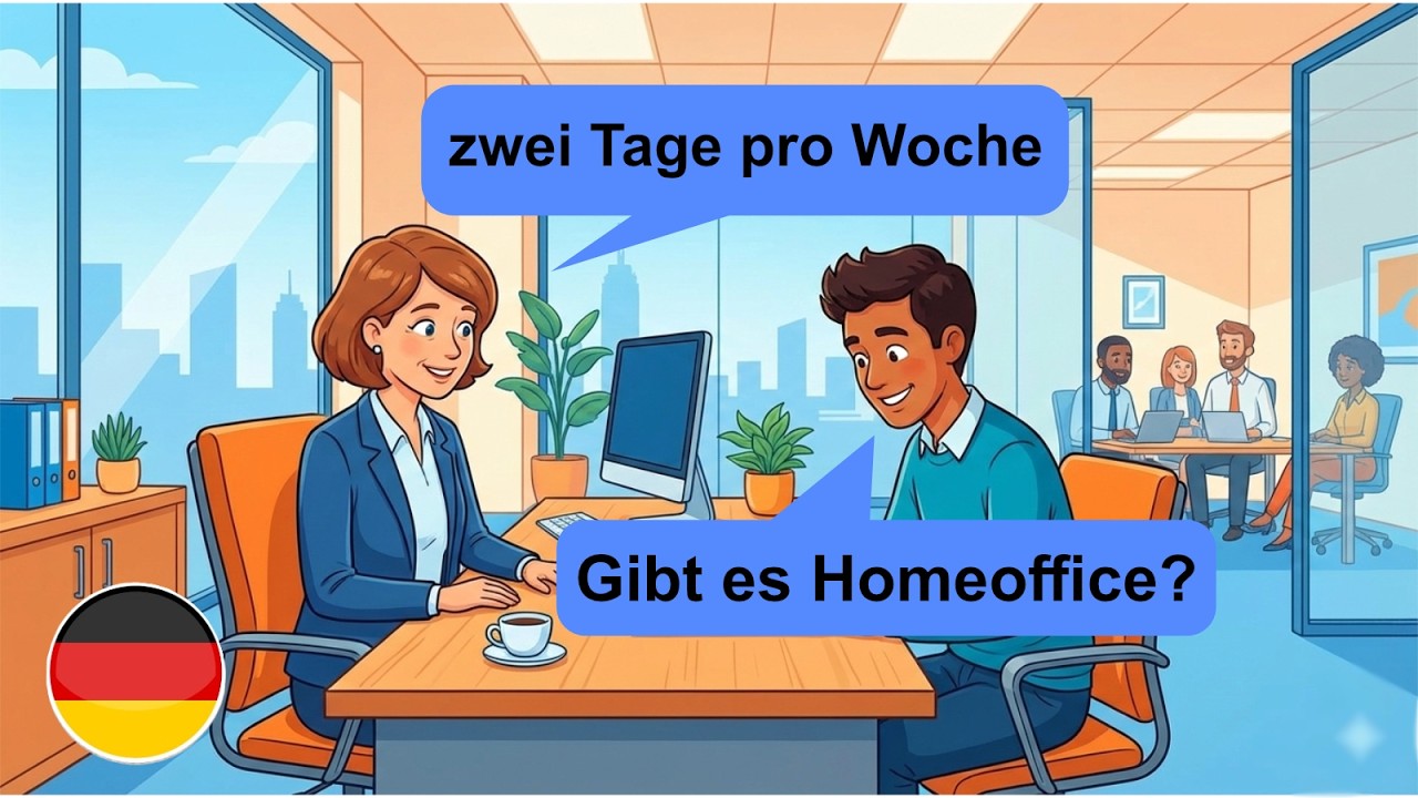 15 Minutes of Real German Conversation | Learn German about Work