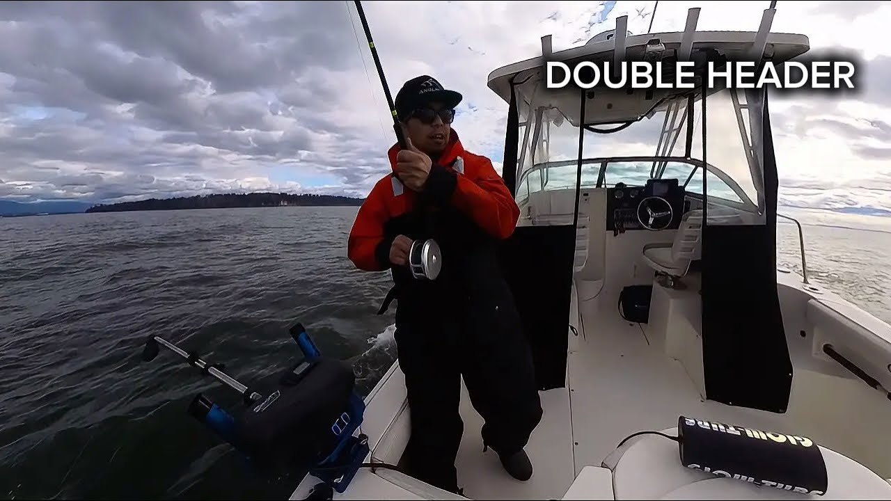 Fishing Solo: When Two Salmon Hit at the Same Time