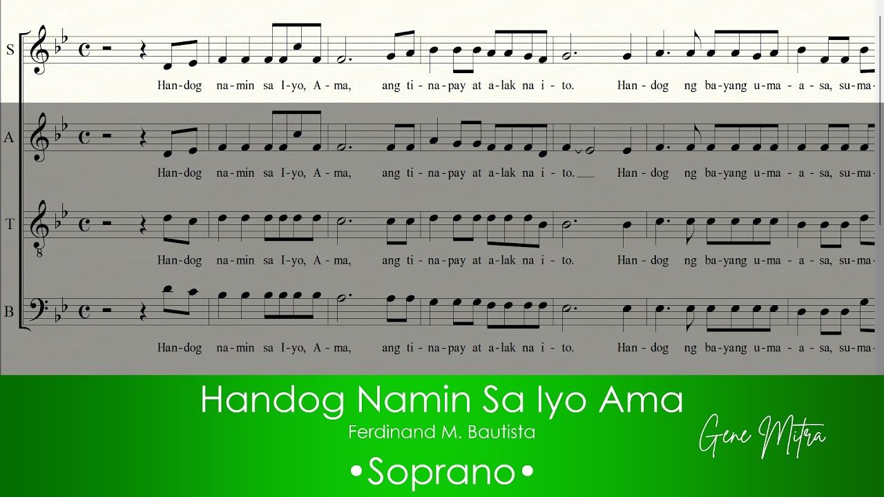 Handog Namin Sa Iyo Ama | Ferdz M. Bautista • Soprano