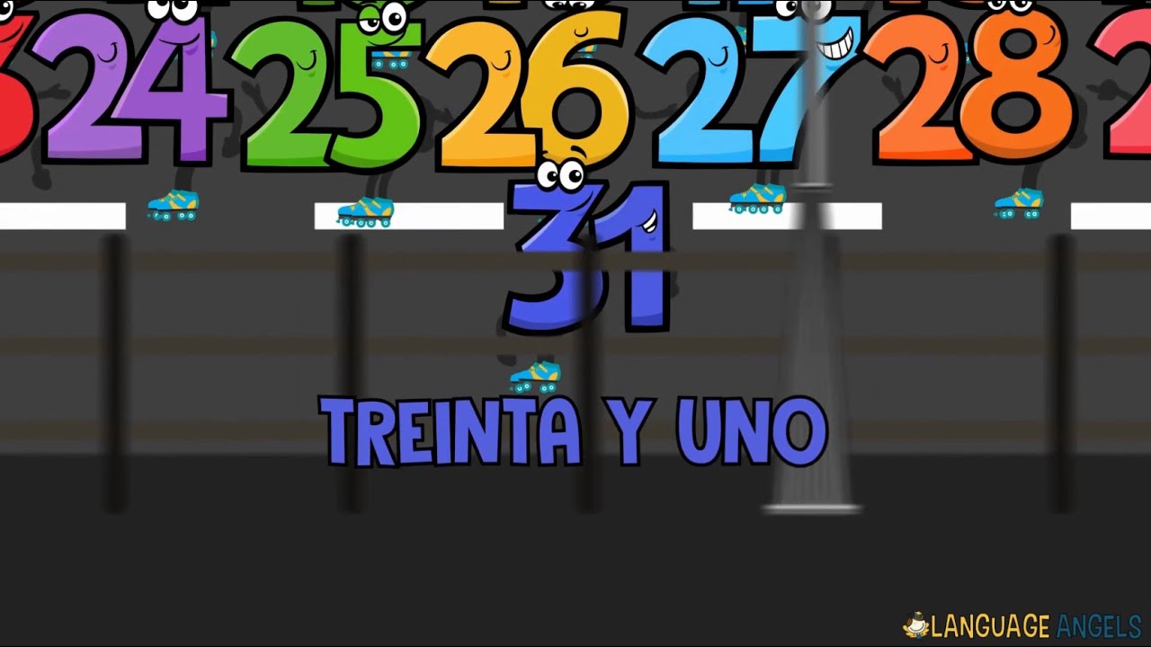 Spanish Numbers Song 1-31 | Kids Learn | Language Angels