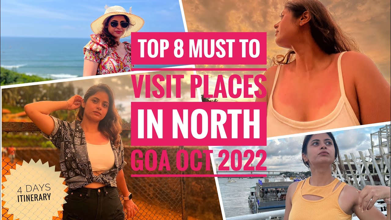 8 Must to visit places in North Goa in 10 mins | North Goa Vlog | Oct 2022 | popular Beaches 🏝️