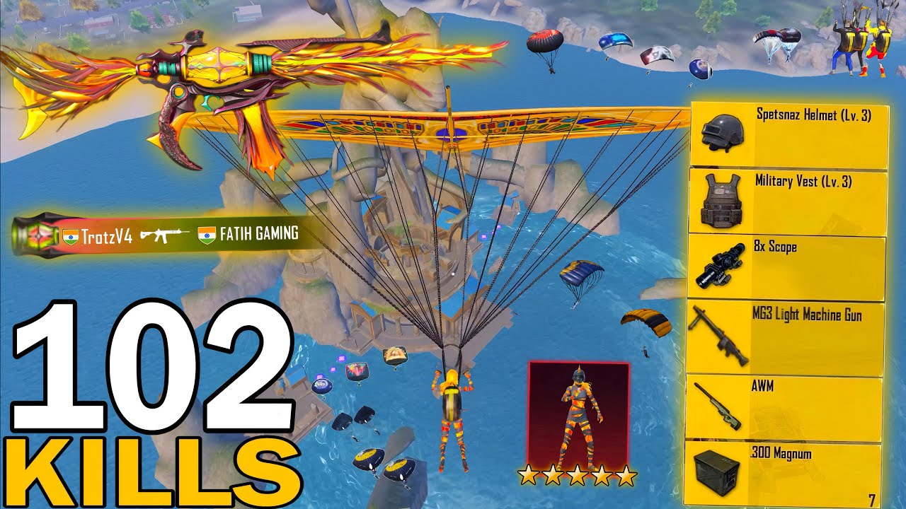 102 Kills!🥵 NEW BEST AGGRESSIVE RUSH GAMEPLAY w/ NEW MUMMY SET😍SAMSUNG,A7,A8,J5,J7,J2,J3,XS,A3,A4,A5