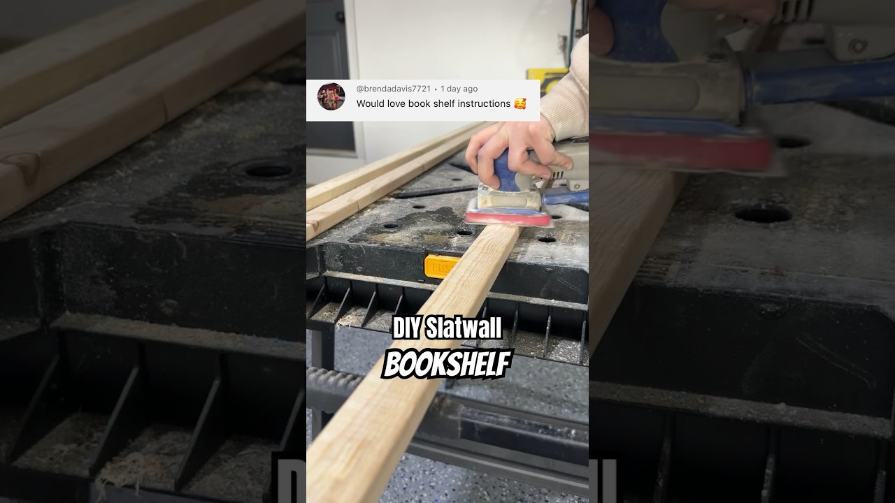 DIY Slat Wall Bookshelf | Under $50 🙌