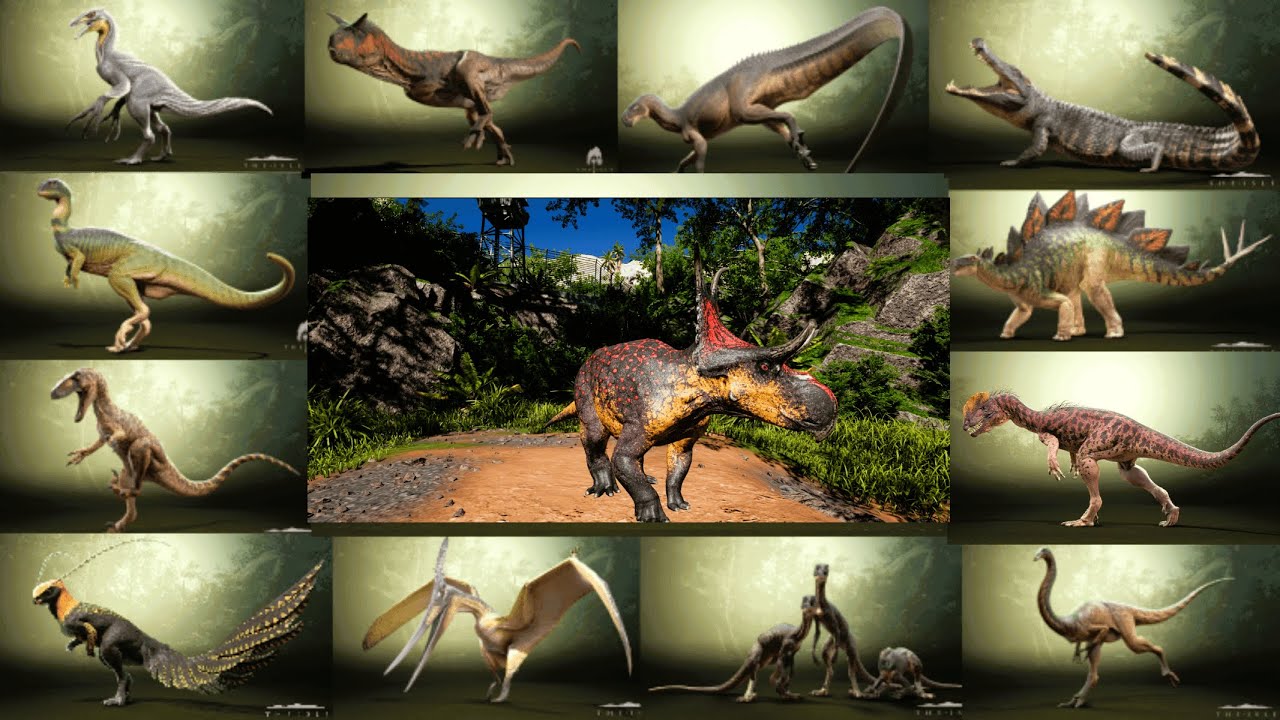 ALL DINOS CALLS OF THE ISLE EVRIMA UPDATE 8 !!!!!!! (4K 60FPS)