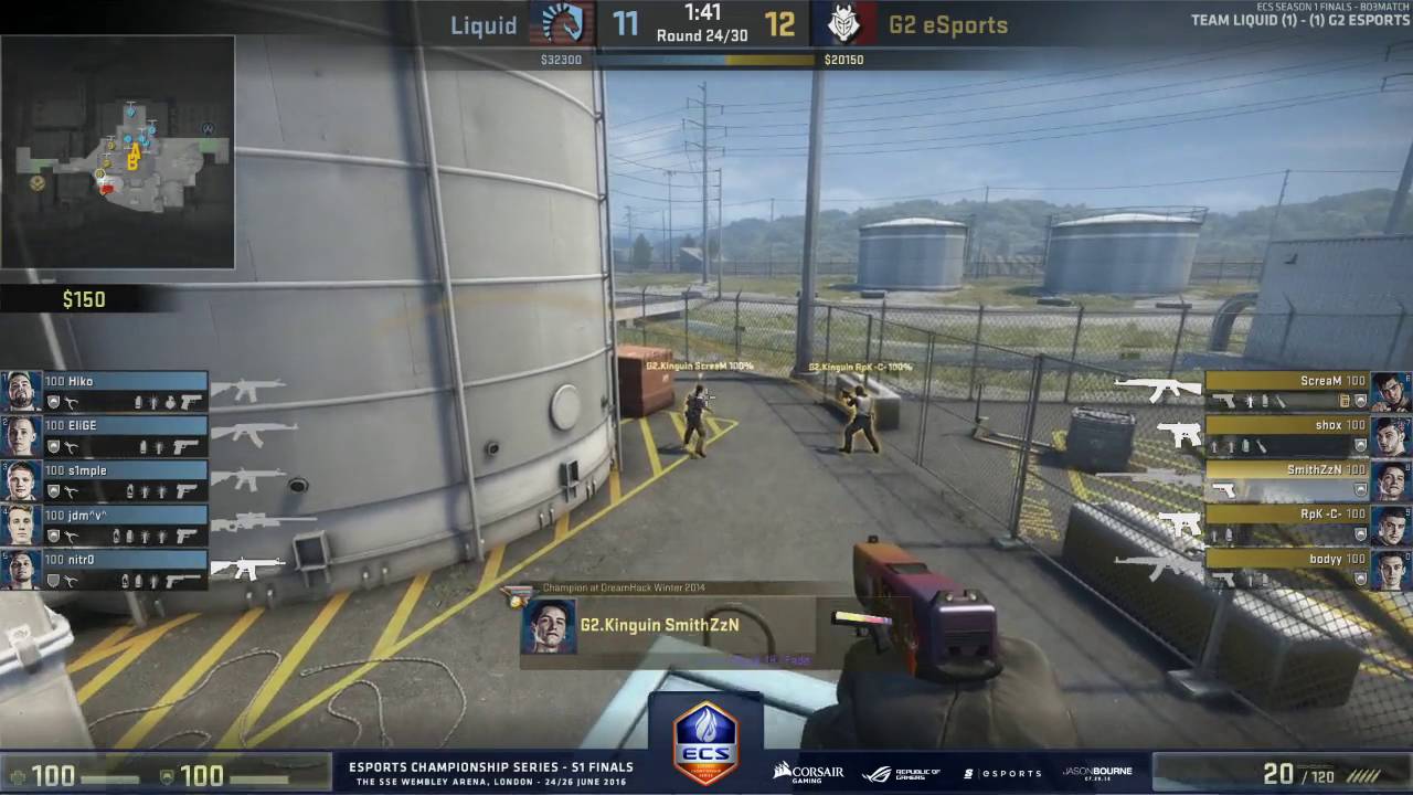 SmithzZ teaches ScreaM a smoke - ECS Finals