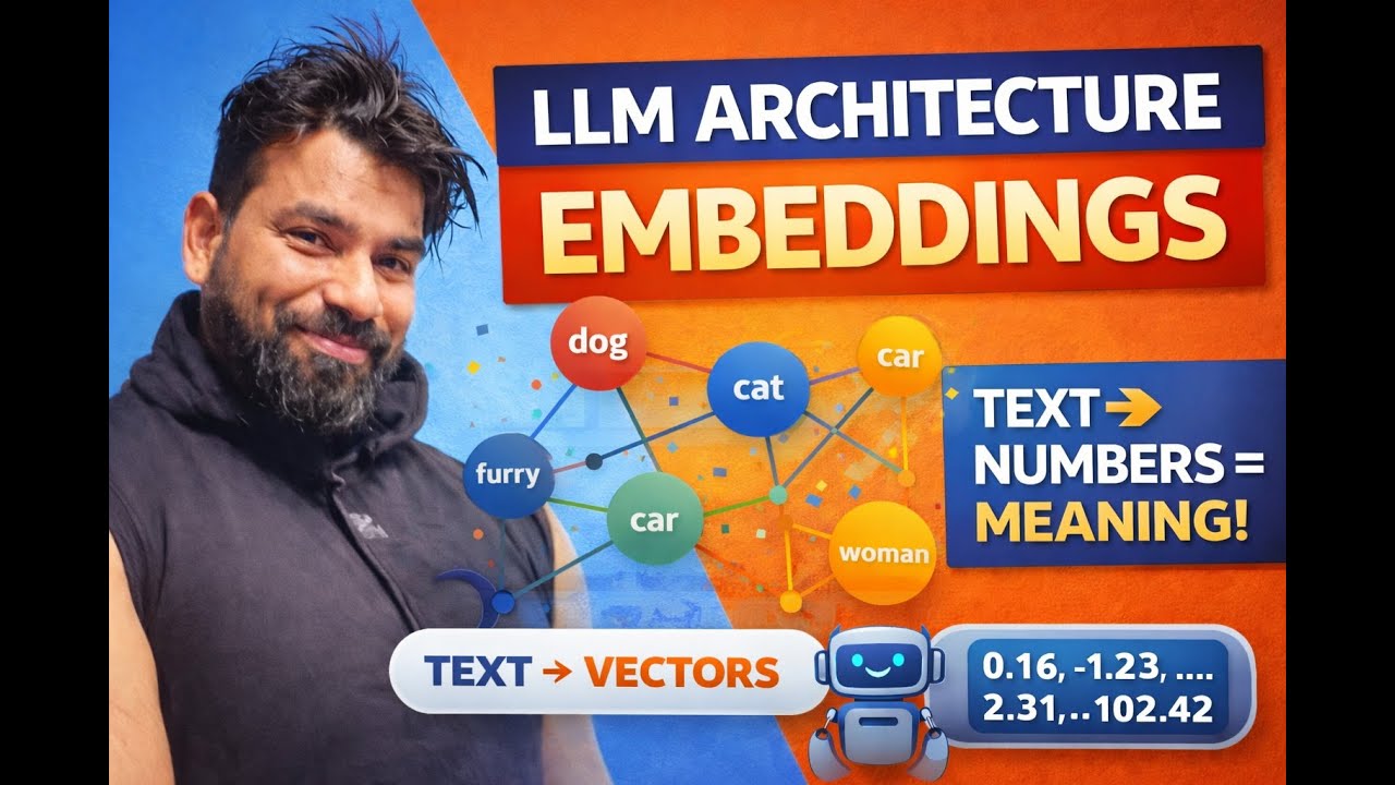 Episode -2 Text → Vectors → Meaning | Embeddings in LLM Architecture