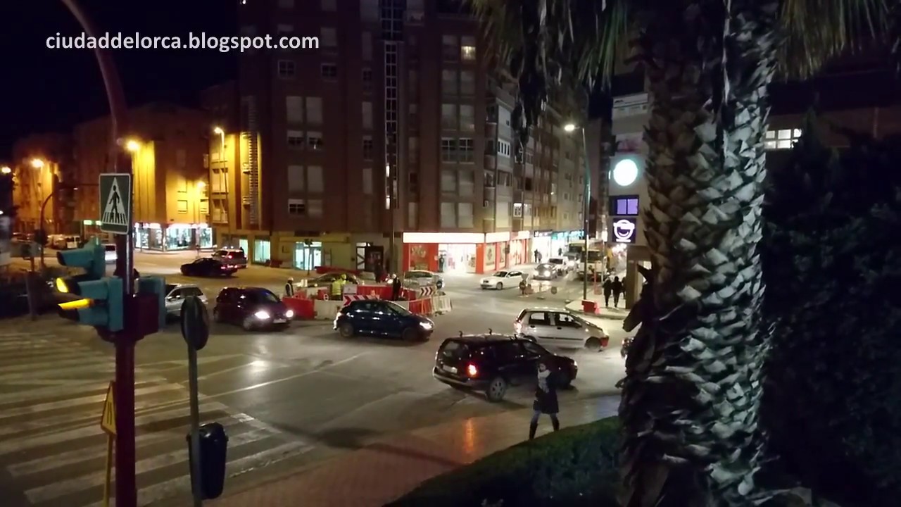 Rotonda en pruebas en avenida Juan Carlos I y Santa Clara, Lorca