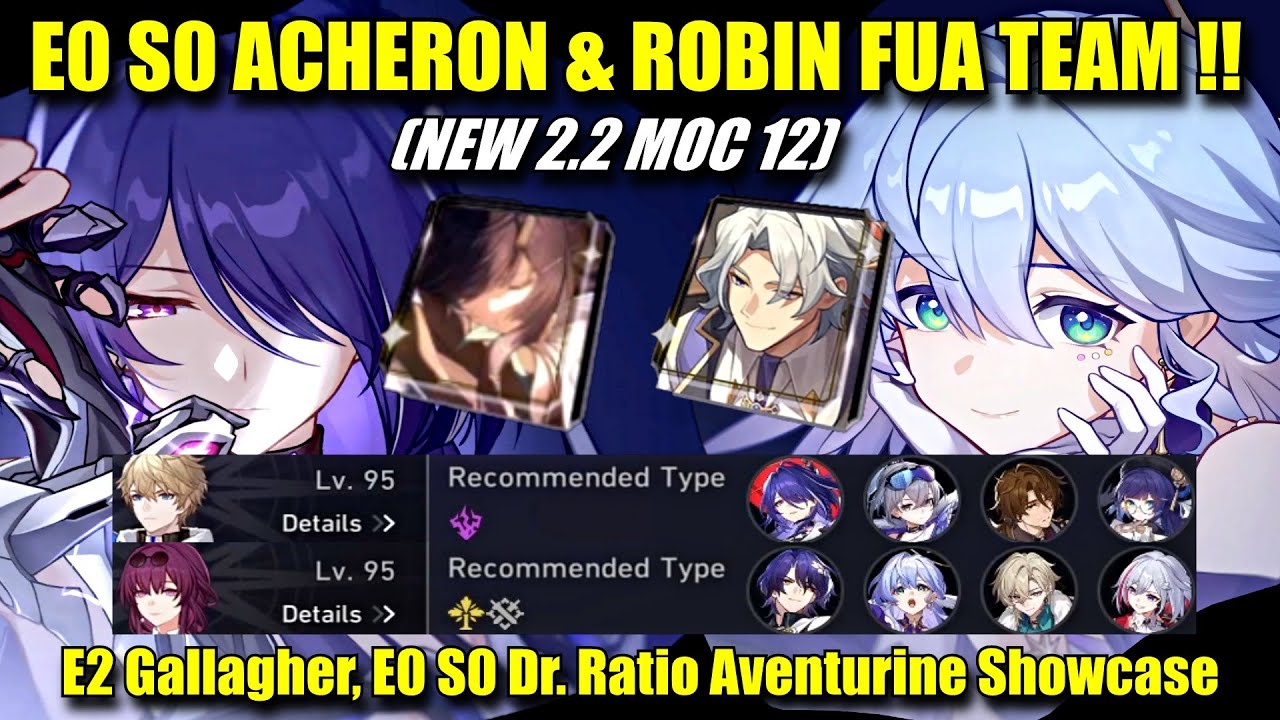 New 2.2 MOC 12 !! E0 S0 Acheron x E2 Gallagher & E0 S0 Robin Ratio FUA Team 3 Star Clear Showcase