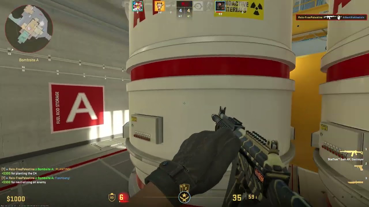 Counter Strike 2  NUKE 4K LOW HP CLUTCH