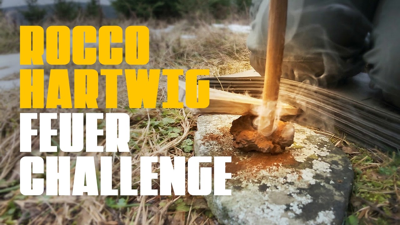 Rocco Hartwig Feuer Challenge | Feuerbohren mit Chaga @Rocco_Hartwig #FeuerChallenge #survival