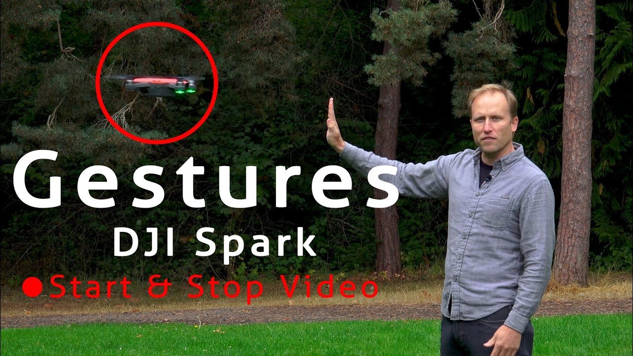 Руководство по использованию жестов DJI Spark с запуском/остановкой записи видео