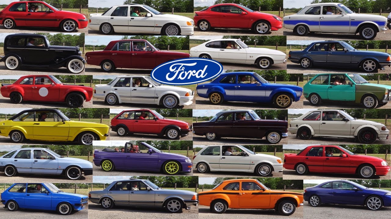 RETRO FORD Cars Arriving at CLASSIC FORDMEET Squires JUNE 2025