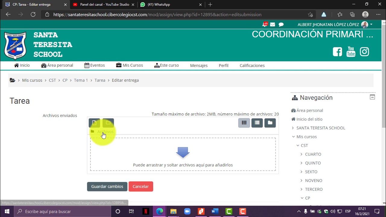 Cómo Subir una tarea a Moodle