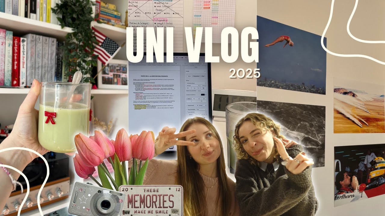 UNI VLOG | On se prépare pour les partiels ! (Révisions, copines, shopping, matcha...)