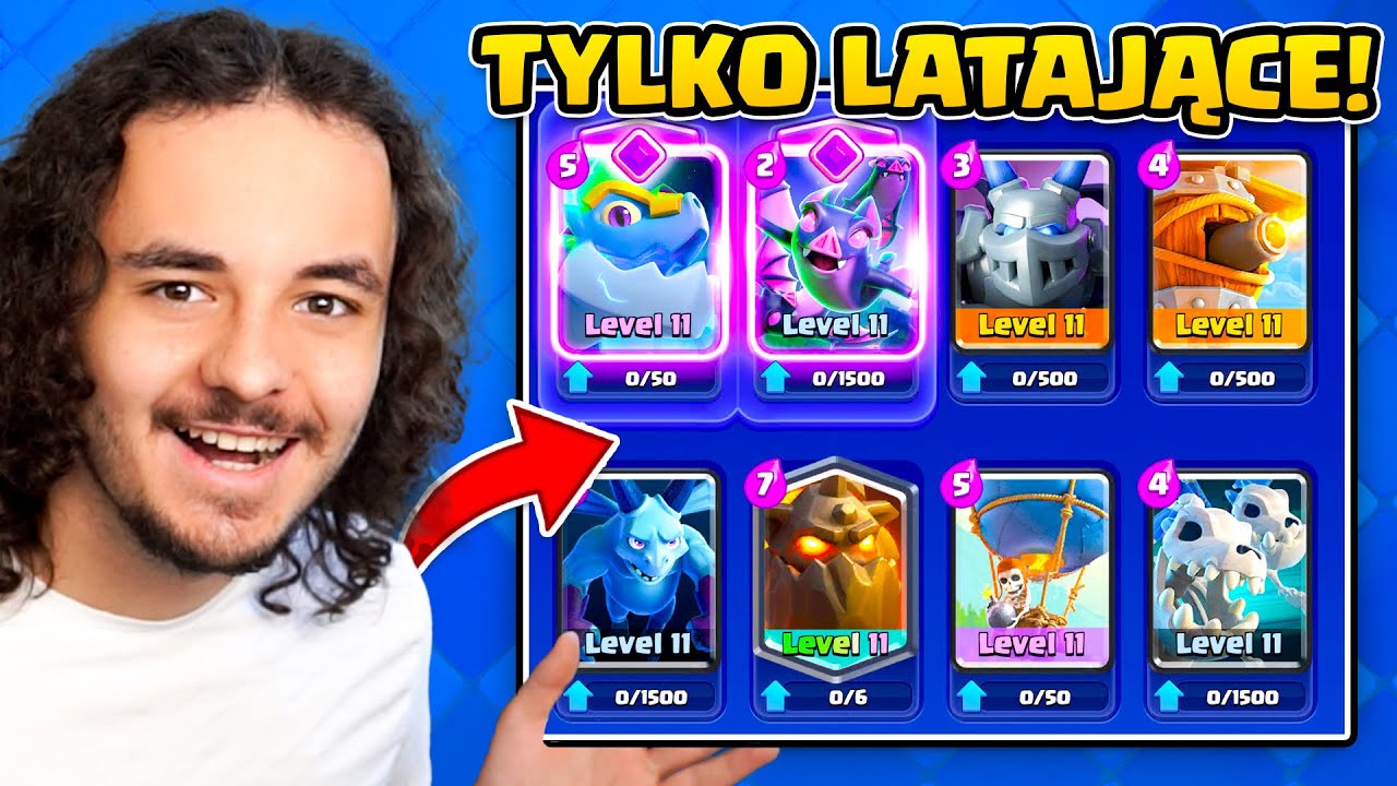 TYLKO LATAJĄCY DECK CHALLENGE w Clash Royale