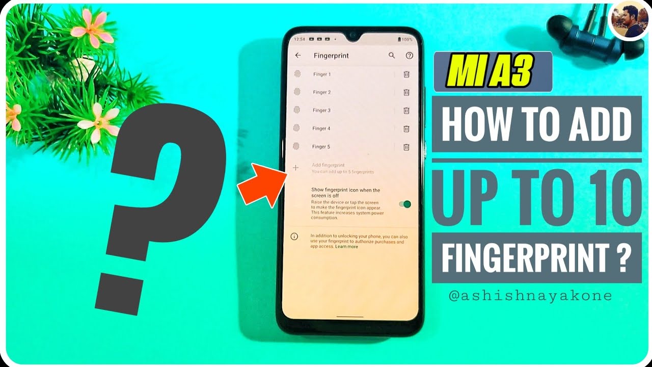 Mi A3, How to add up to 10 Fingerprint ? || Amazing Tricks 🔥🔥 || Try any other Device fingerprint 😎