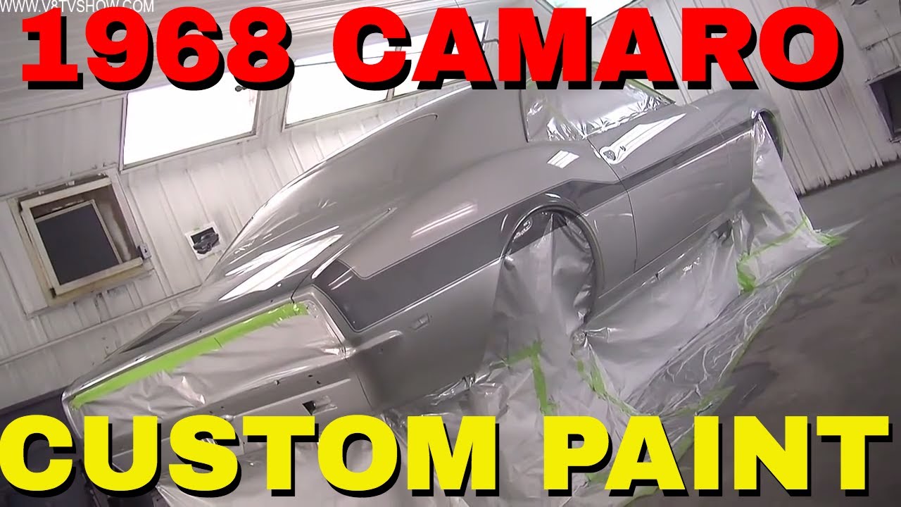 Нанесение полос на Camaro 