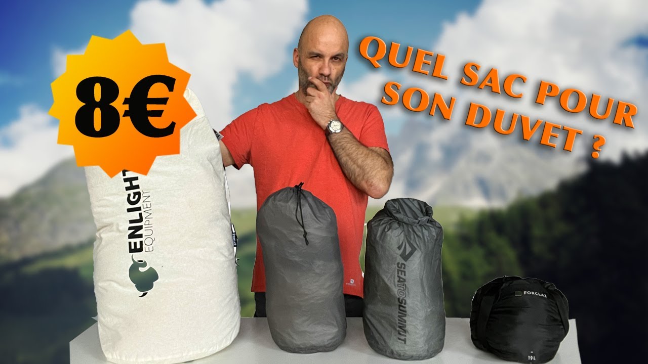 Mon sac de compression pour le duvet