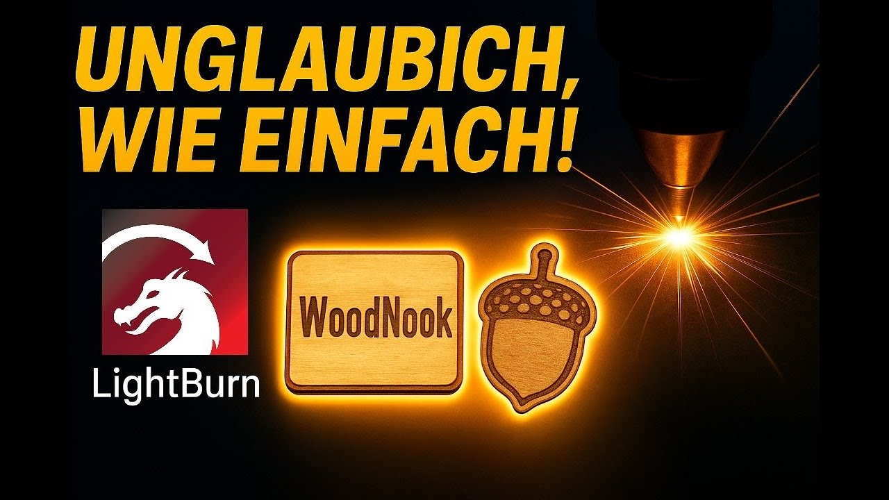 Mit LightBurn starten? DAS musst du wissen! // LightBurn für Anfänger! So einfach war’s noch nie!