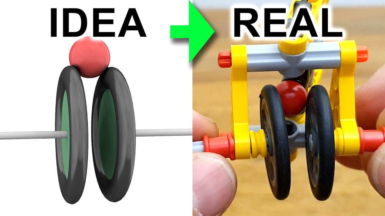 CVT from LEGO with explanation, most simple LEGO CVT