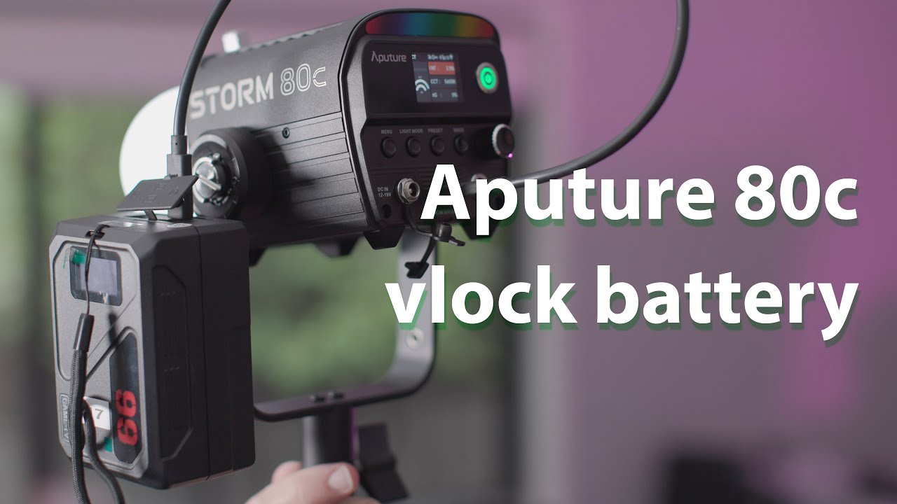 Aputure 80c and vlock batteries