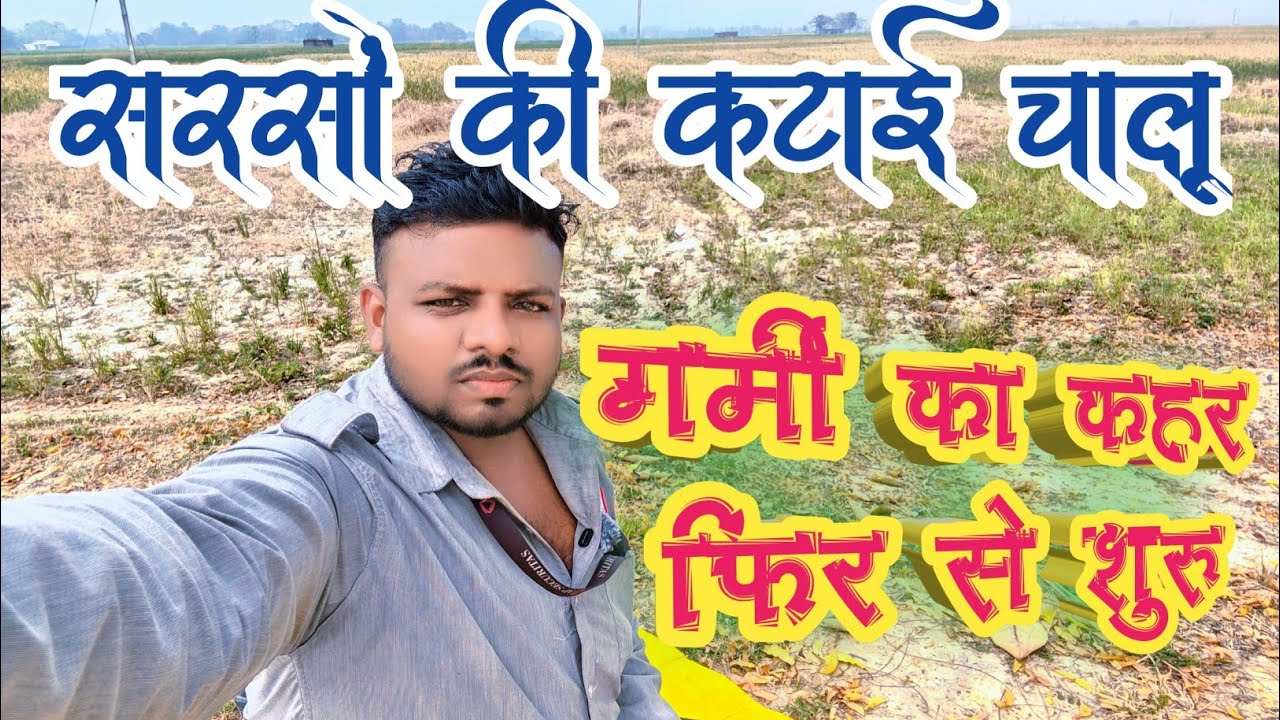🚜 शुरू हो चुकी है सरसों की कटाई | आ गया फिर से गर्मी का समय | गर्मी से बच के रहिए पानी ज्यादा पिए |