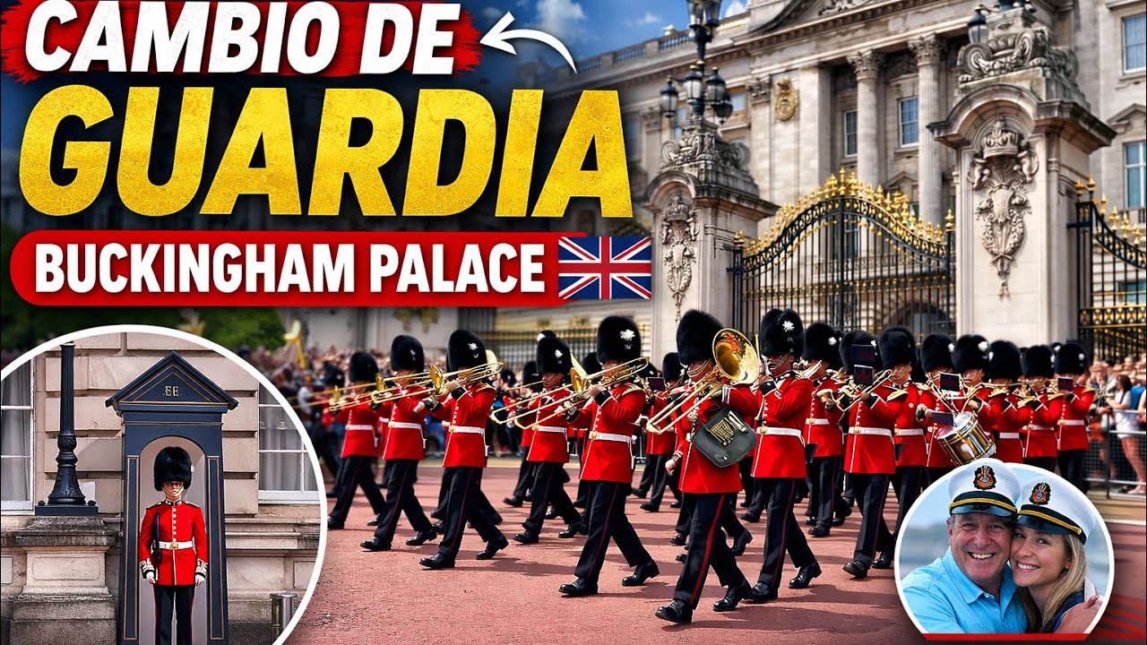 La hermosa ceremonia del Cambio de Guardia en el Palacio de Buckingham en Londres