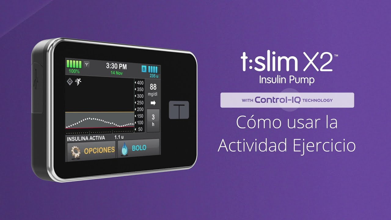 Cómo usar la Actividad Ejercicio en su bomba de insulina t:slim X2™