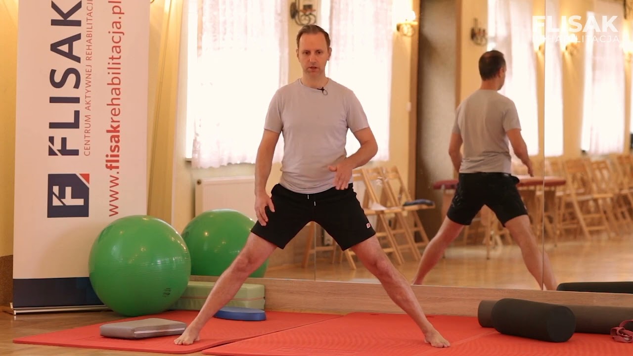 40. Mięsień Przywodziciel smukły- poz. stojąca. Rehabilitacja Fizjoterapia Skawina.