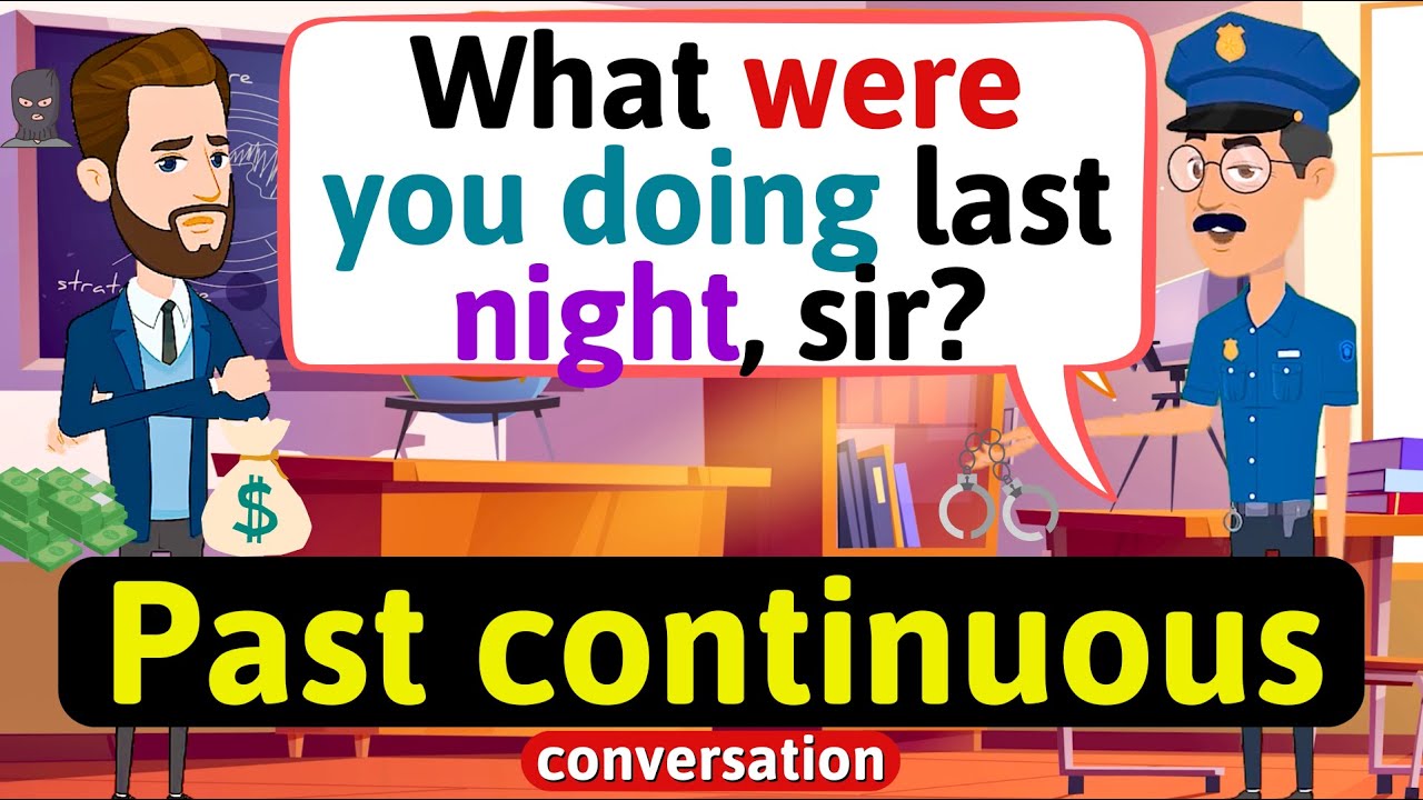 Past Continuous conversation (Interviewing a famous actor) English Conversation Practice