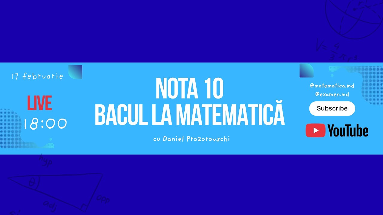 NOTA 10 LA BAC ! Pregătește-te cu Daniel Prozorovschi 😱😱😱