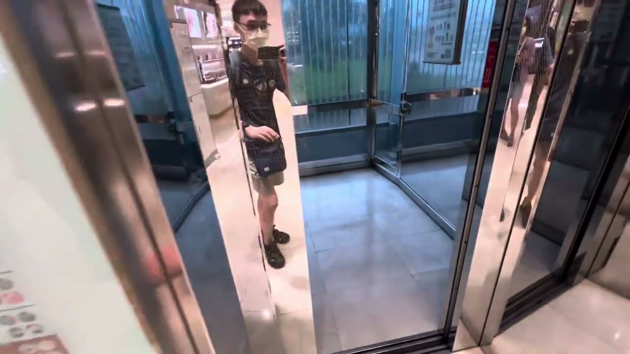 亞當搭電梯EP181-通力KONE透明觀景電梯@統一時代百貨高雄店