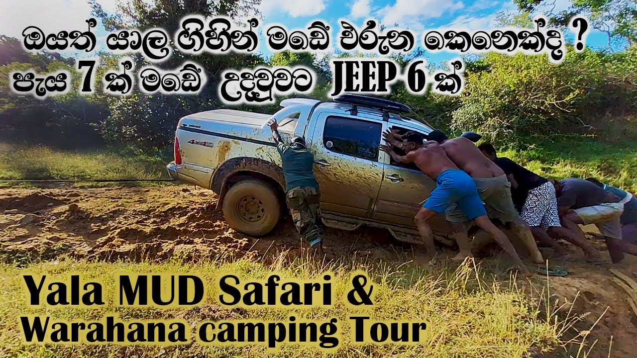 Epic Mud Rescue Adventure in the Jungle | Yala Safari | Camping  Sri Lanka
