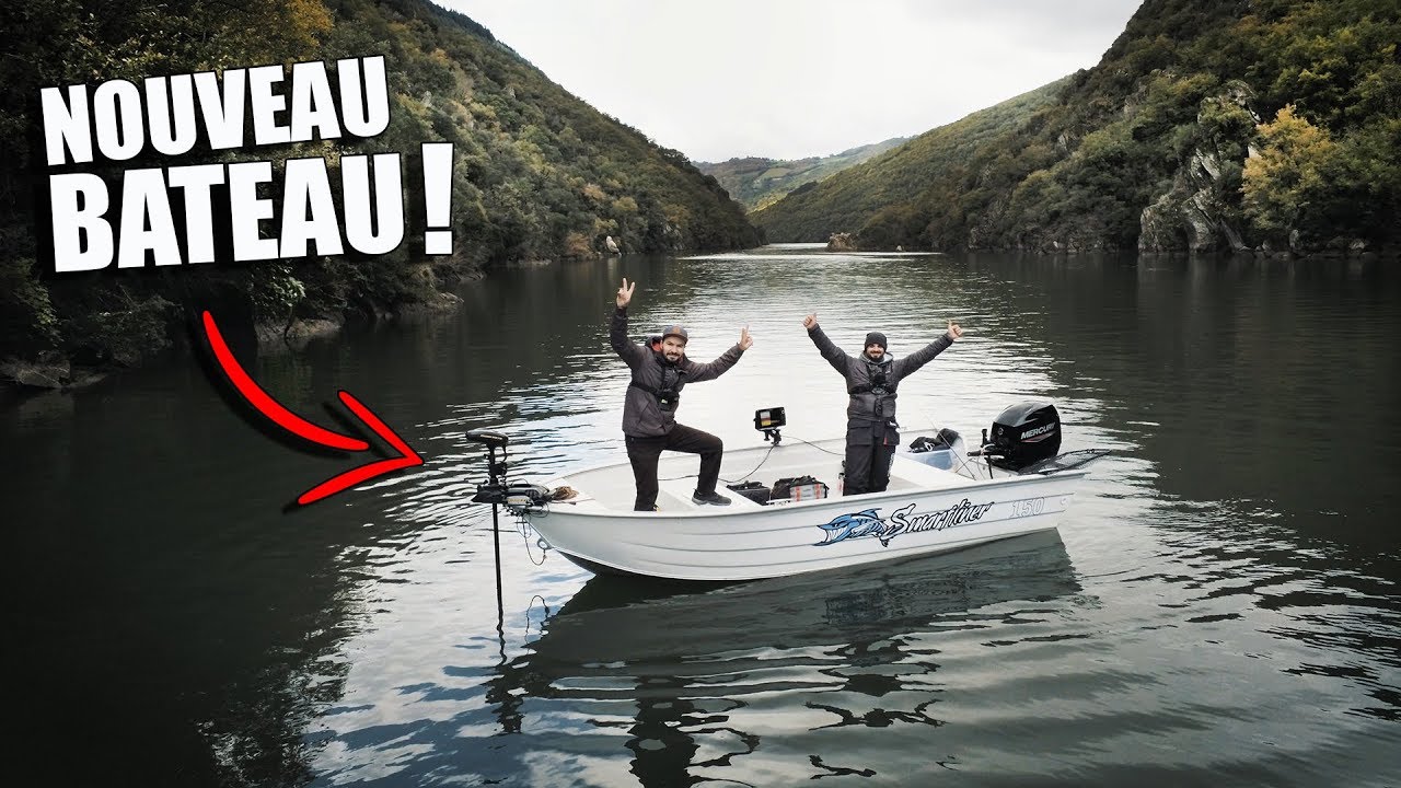 On PECHE pour la première fois avec notre NOUVEAU BATEAU !