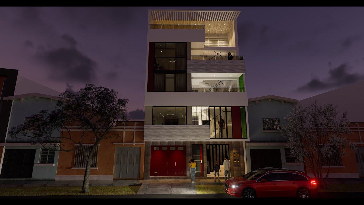 MULTIFAMILIAR 4 PISOS  7.00 X 20.00.