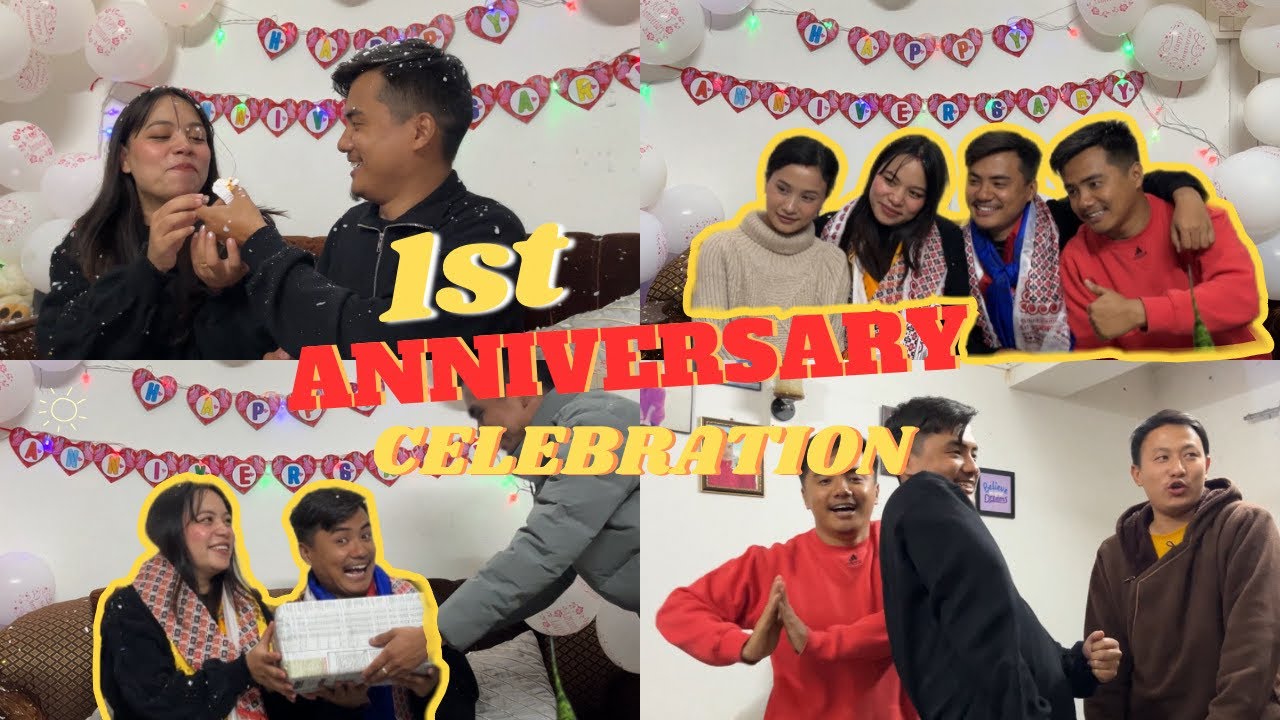 Our first marriage anniversary celebration || cum New year with family 😍|| Day with Kush 🕊️