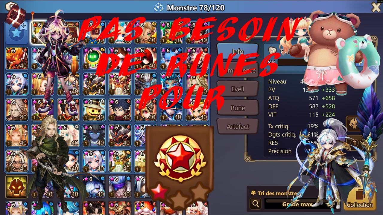 Les runages (vide?!) de ma monté G1 - FRR G1 RTA - Summoners War
