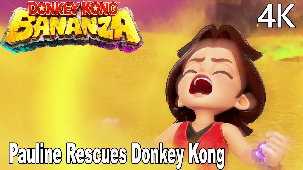 Pauline Rescues Donkey Kong With her Singing Donkey Kong Bananza 4K