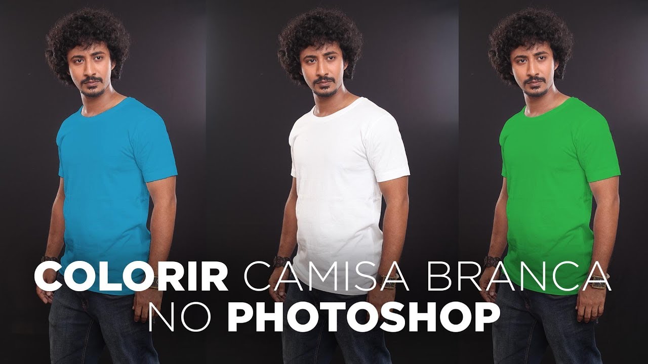 Como colorir uma camisa branca no Photoshop